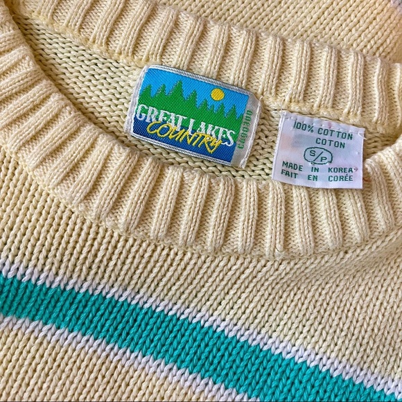 90s striped knit crewneck sweater - Picture 6 of 6